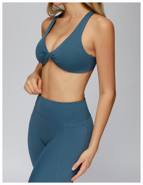 Custom Yoga bra | Wholesale twisted yoga bra tight quick-drying yoga clothes for women outdoor