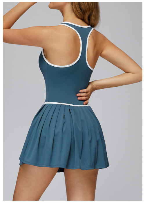 Custom tennis skirts | Wholesale dress fake two-piece anti-exposure dress outdoor sports running