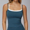 Custom Yoga Vest| Wholesale camisole tops for slimming, nude-feeling, contrasting colors