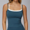 Custom Yoga Vest| Wholesale camisole tops for slimming, nude-feeling, contrasting colors