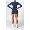 Custom long-sleeved sweatshirt |Wholesale winter long sleeve yoga clothes Pilates sports long sleeve