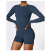 Custom long-sleeved sweatshirt |Wholesale winter long sleeve yoga clothes Pilates sports long sleeve