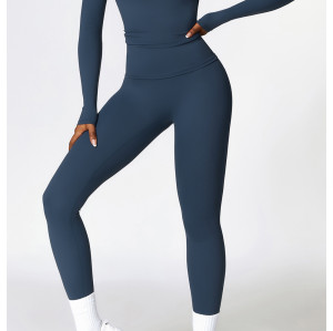 Custom long-sleeved sweatshirt |Wholesale winter long sleeve yoga clothes Pilates sports long sleeve