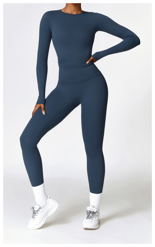 Custom long-sleeved sweatshirt |Wholesale winter long sleeve yoga clothes Pilates sports long sleeve