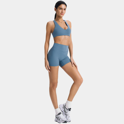 Custom Yoga Sets | Wholesale sports bra shockproof push up yoga suits for running and fitness