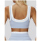 Custom Yoga bra |Wholesale fake two-piece sports bra thread contrast color yoga bra running fitness