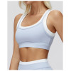 Custom Yoga bra |Wholesale fake two-piece sports bra thread contrast color yoga bra running fitness