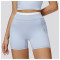 Custom Sports Shorts | Wholesale contrast color yoga shorts thread high waist yoga pants outdoor