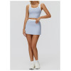 Custom tennis skirts |Wholesale contrast color short skirt thread sports anti-exposure tennis skirt