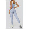 Custom Yoga Sets | Wholesale open back sports long sleeve women's fitness top with chest pad