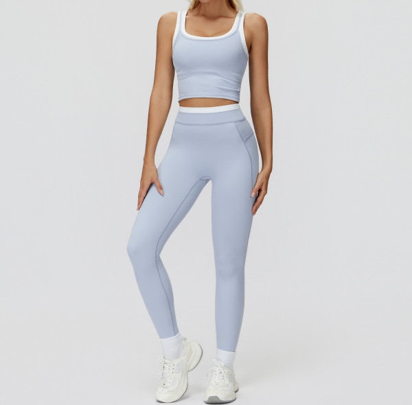 Custom Yoga Sets | Wholesale open back sports long sleeve women's fitness top with chest pad