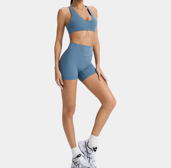 Custom Yoga Sets | Wholesale sports bra shockproof push up yoga suits for running and fitness