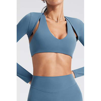 Custom Yoga Sets | Wholesale yoga wear shawl long sleeve women's thin summer cardigan yoga jacket