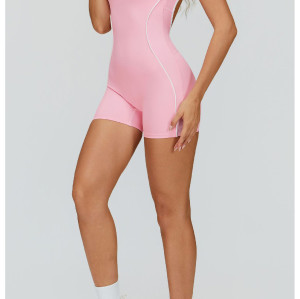 Custom jumpsuits|Wholesale Bodysuit with open back, yoga bodysuit, outdoor running bodysuit