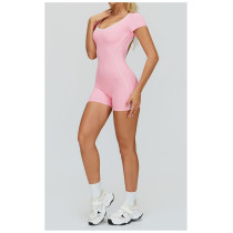 Custom jumpsuits|Wholesale Bodysuit with open back, yoga bodysuit, outdoor running bodysuit