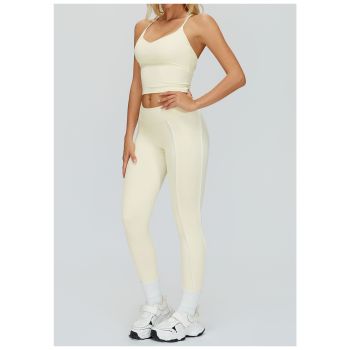 Custom Yoga Vest| Wholesale Yoga vest with cross-back design, tight-fitting yoga underwear