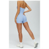 Custom Yoga Sets|Wholesale Women's Twisted Fitted Sports Suit for Outdoor Running and Fitness