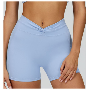 Custom Sports Shorts|Wholesale Yoga shorts Twisted Fitted Sports for women outdoor sunning