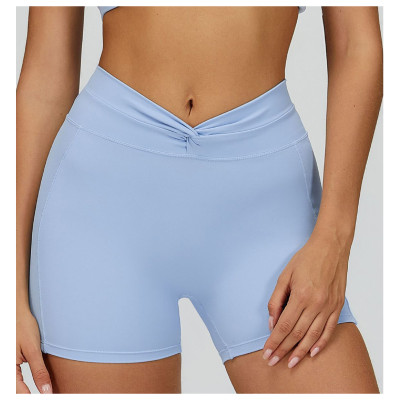 Custom Sports Shorts|Wholesale Yoga shorts Twisted Fitted Sports for women outdoor sunning