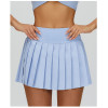 Custom tennis skirts|Wholesale Fake-two pleated short skirts anti glare tennis skirt outdoor running