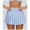 Custom tennis skirts|Wholesale Fake-two pleated short skirts anti glare tennis skirt outdoor running