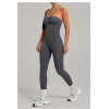 Custom jumpsuits|Wholesale Outdoor running and fitness jumpsuit with side pockets