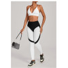 Custom Yoga Sets|Wholesale Color-blocked yoga set tight-fitting high-waist sportswear set outdoor