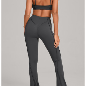 Custom Yoga Sets|Wholesale Brushed Yoga Set Fitted 3D Patchwork Yoga Clothes Suitable for Running