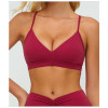 Custom Yoga bra|Wholesale V-neck yoga bra Y-shaped adjustable back sport bra for fitness and running