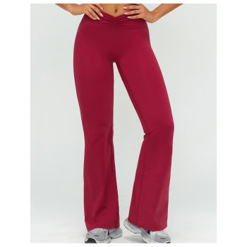 Custom yoga leggings|Wholesale High-waisted gathered flared pants brushed suitable for outdoor