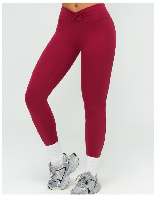 Custom yoga leggings|Wholesale Yoga legging brushed high-waisted tight-fitting suitable for outdoor