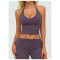 Custom Yoga Vest| Wholesale Yoga V-neck halter neck tight-fitting sportswear Outdoor running