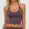 Custom Yoga Vest| Wholesale Yoga V-neck halter neck tight-fitting sportswear Outdoor running