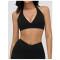 Custom Yoga bra|Wholesale Yoga bra with crossover V-neck stylish and beautiful back for active
