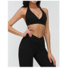 Custom Yoga bra|Wholesale Yoga bra with crossover V-neck stylish and beautiful back for active
