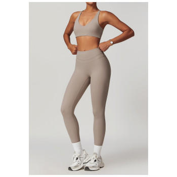 Custom yoga leggings|Wholesale Tight-fitting high-waisted yoga leggings fitness pants for outdoor