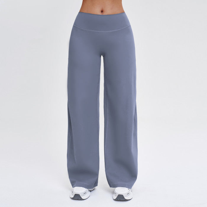 Custom yoga leggings|Wholesale Flare Pants Loose-fitting wide-leg casual trouser for outdoor running