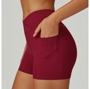 Custom Sports Shorts|Wholesale High-waist yoga shorts tight-fitting for outdoor running and cycling