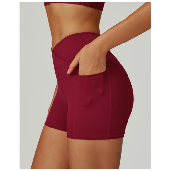 Custom Sports Shorts|Wholesale High-waist yoga shorts tight-fitting for outdoor running and cycling