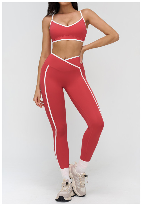 Custom Yoga bra|Wholesale Color-blocked yoga bra for running and fitness