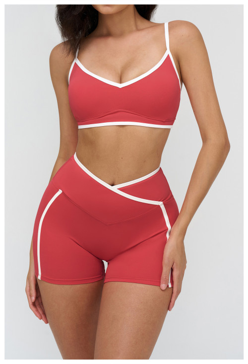 Custom Yoga bra|Wholesale Color-blocked yoga bra for running and fitness