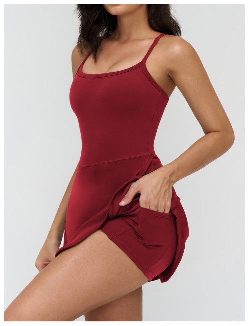 Custom tennis skirts|Wholesale Yoga dress anti-exposure casual outdoor sports tennis skirt