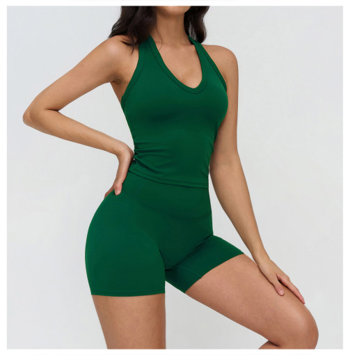 Custom Yoga Vest| Wholesale Yoga vest racerback tight-fitting sports vest outdoor running vest