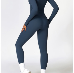 Leggings de yoga personalizados | Venta al por mayor de leggings de yoga para correr, de secado rápido, para fitness, que estilizan la figura y son ajustados.