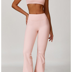 Custom yoga leggings|Wholesale High-waisted yoga leggings tight-fitting wide-leg flared pants