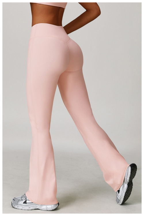 Custom yoga leggings|Wholesale High-waisted yoga leggings tight-fitting wide-leg flared pants