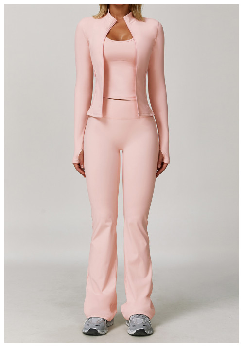 Custom yoga leggings|Wholesale High-waisted yoga leggings tight-fitting wide-leg flared pants