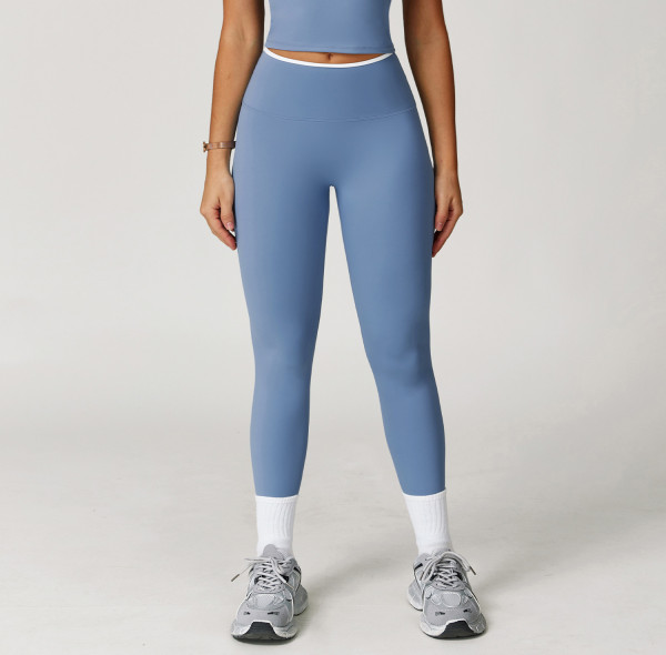 Custom yoga leggings|Wholesale leggings high-waist color-block quick-drying flare pants for fitness