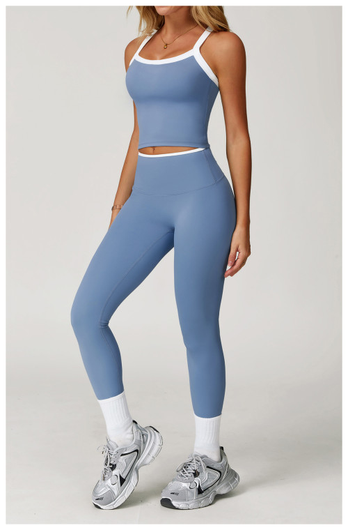 Custom yoga leggings|Wholesale leggings high-waist color-block quick-drying flare pants for fitness