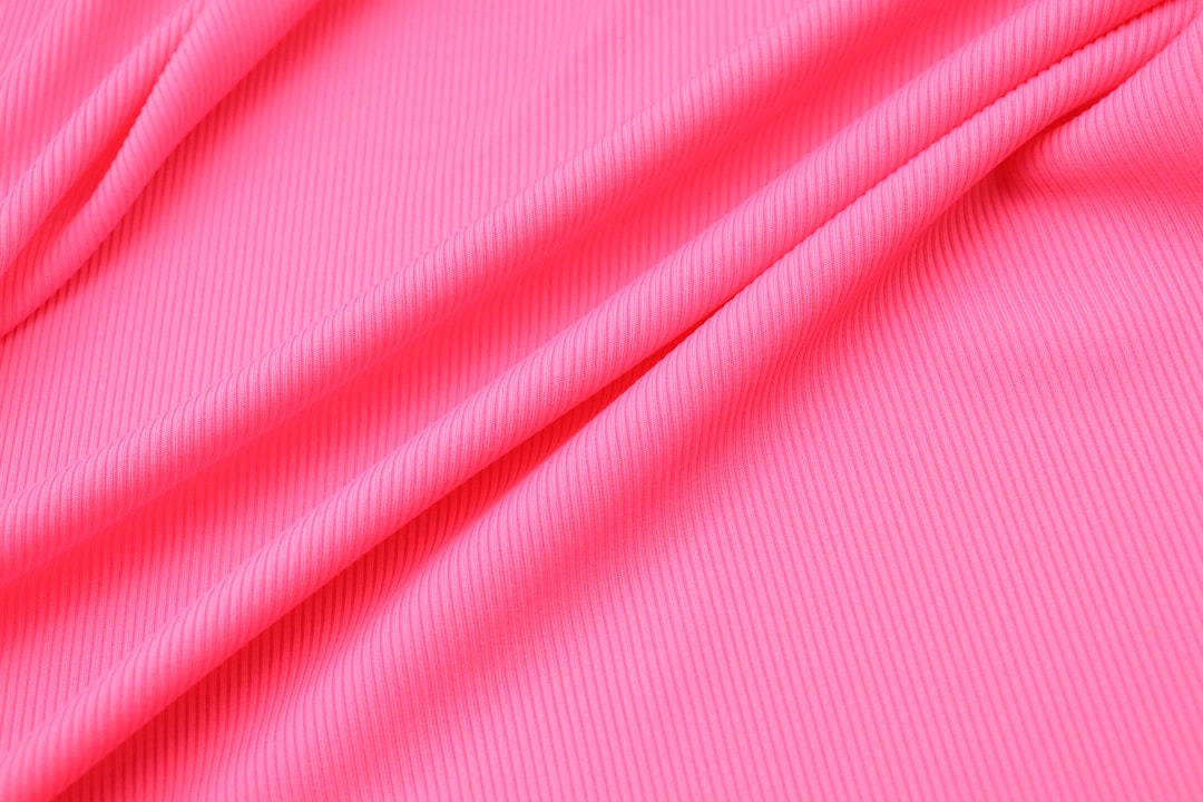 Close-up shot of high-performance, moisture-wicking yoga bra fabric